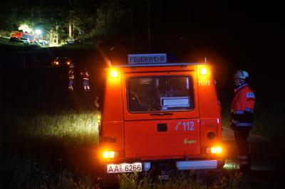 Weissenstein: Ultraleichtflugzeug stuerzt in Waldgebiet - Stundenlanger Grosseinsatz der Rettungskraefte
